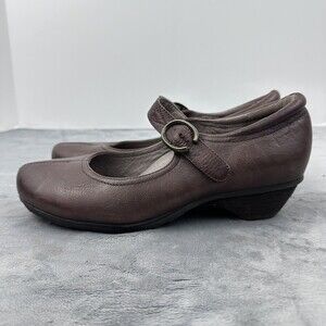 Abeo Bio Systems Nadine Brown Leather Healed Mary Jane Size 7.5 N